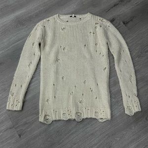 R13 destroyed grunge sweater. Small